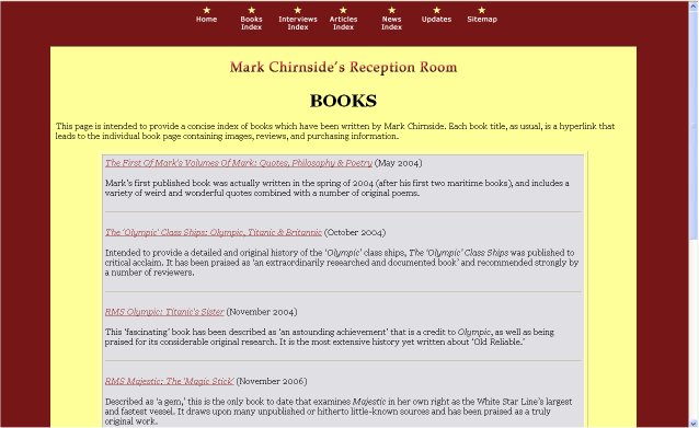 8 November 2007: Website Redesign
