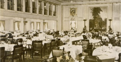 The Dining Saloon of the SS Homeric.